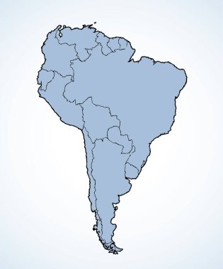 Büyük Ekvator alt kıta bölgesi beyaz zemin üzerinde şekilleniyor. Modern grunge doodle çizgi film tarzı kalemle sanat eserlerinde simgesel web logosu amblemi çerçevesi çizildi.