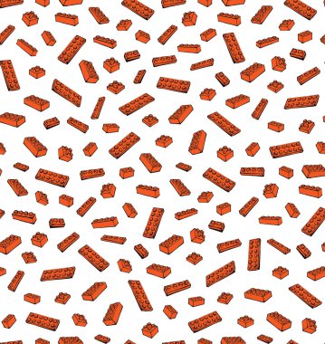 Canlı Meccano yapboz seti açık beyaz arka planda. Modern sanat karalaması çizgi tarzında parlak çok renkli el çizimi tasarım nesne amblemi piktogramı. Tabloya sarılabilir duvar kağıdı düşkünüyüm.