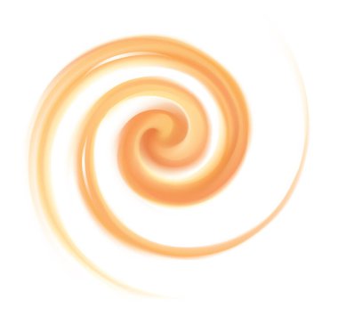 Girdap sanatı hareketi beyaz arkaplanda sevgi dolu metin alanlarını dalgalandırıyor. Güzel kıvrımlı yüzey yumuşak terracotta rengi. Saf taze havuç, kavun, balkabağı, kayısı, limon tatlı şurubu.