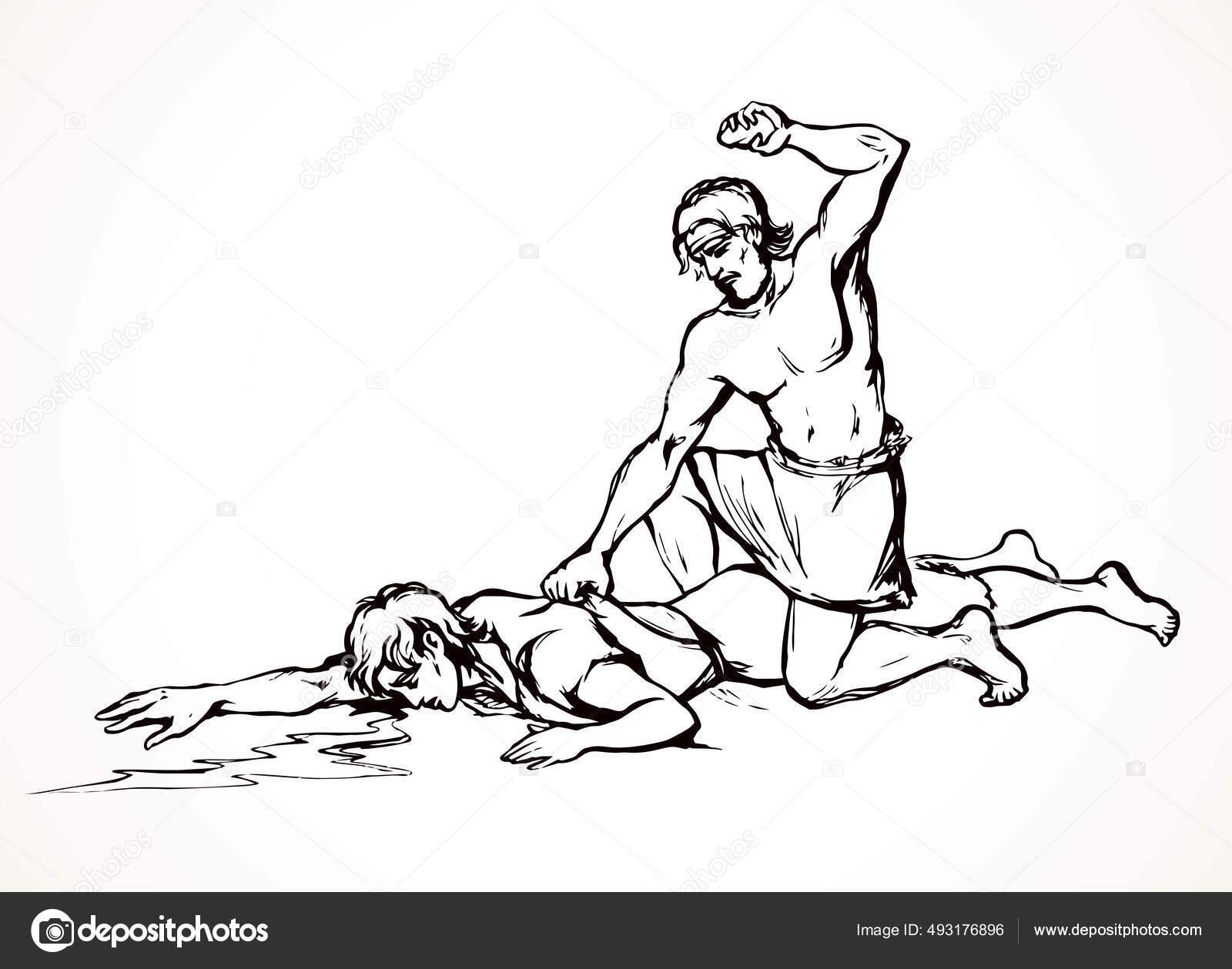 선망하는 부족의 도둑들이 날카로운 전사의 훔치고 스러운 보석같은 소년의 소리가 스톡 벡터 - ©Marinka 493176896, image size:1600x1259