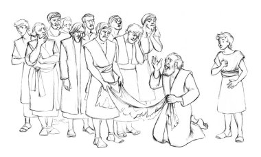 Genç kayıp aşk cun sahte yahudi aldatma nefret satmak çocuk kan bornoz gözyaşı Yahudi yaşam sahnesi sorun. El çizimi konuş üzgün çocuk yalan söyle nefret günahı çiz İsa 'ya tapınma grafiklerini çiz