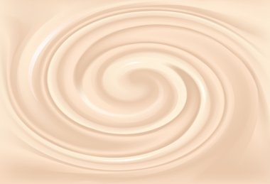 Vector background of swirling creamy texture  clipart