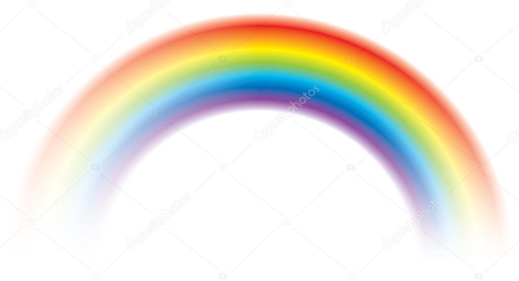 Vivid vector colorful rainbow shining blurred