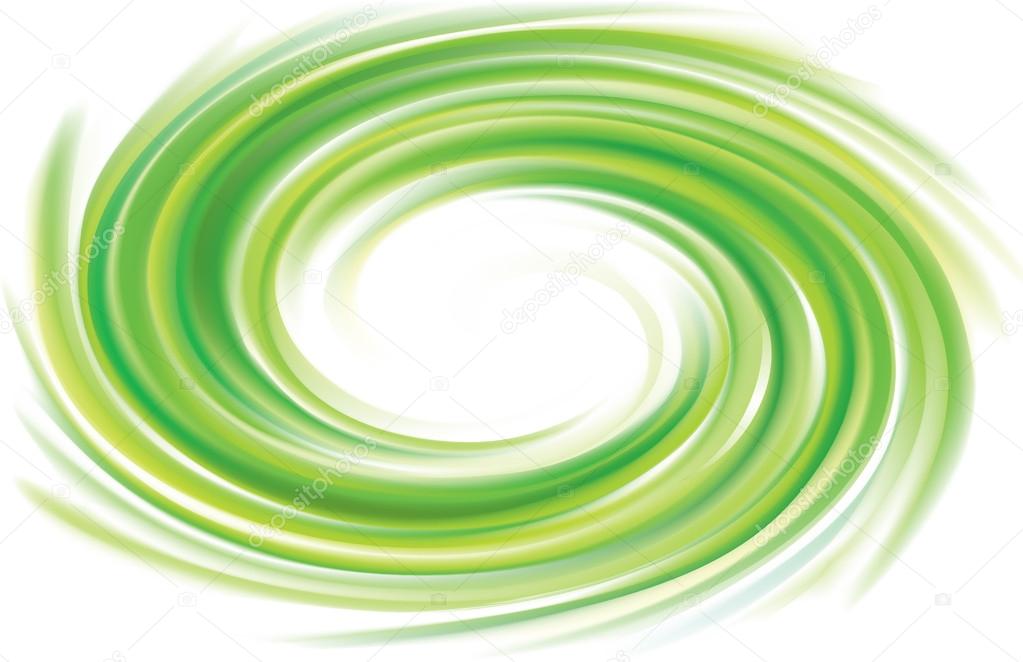 Vector swirling backdrop green color
