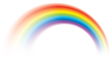 Vivid vector colorful rainbow shining blurred clipart