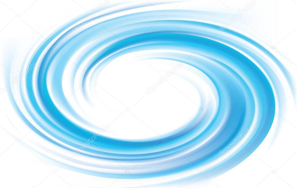 Vector background of blue swirling water texture 