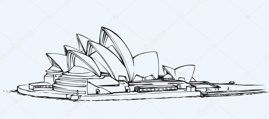 Sydney Opera House Drawing, sydney opera house, angle, white png | PNGEgg