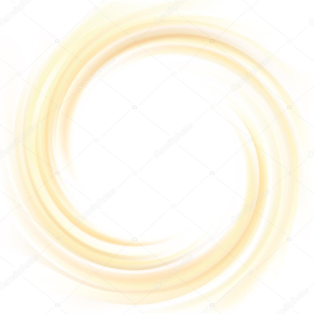 Vector yellow background of swirling creamy texture