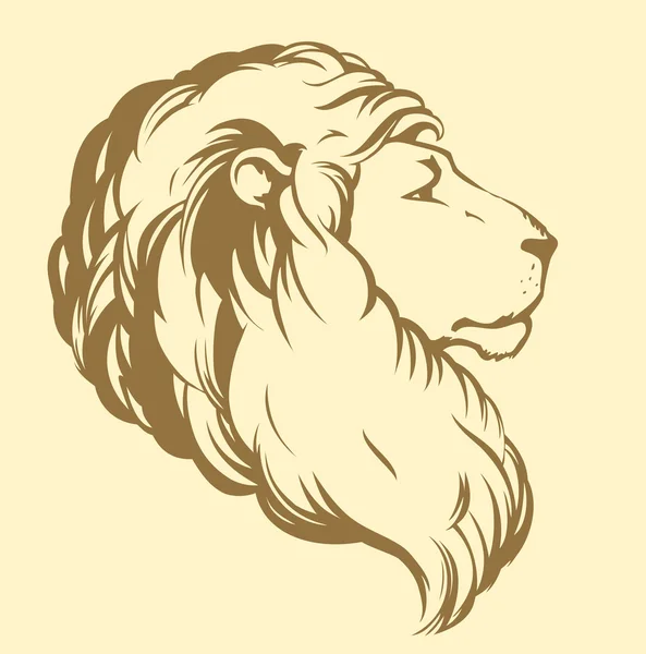 Lion. Dessin vectoriel — Image vectorielle