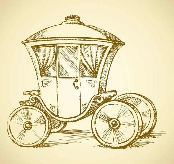 Carriage. Vector drawing Stock Illustration