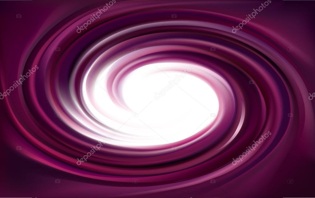 Vector swirling backdrop. Spiral liquid lilac surface