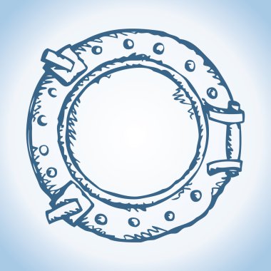 Porthole. Vector drawing clipart