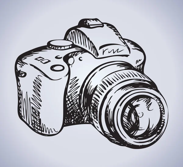 Φωτογραφική μηχανή. Διάνυσμα σχεδίασης — Διανυσματικό Αρχείο