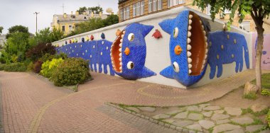 Manzara sokakta. Kiev, Ukrayna