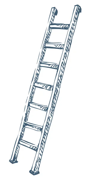 Ladder, vectorillustratie — Stockvector