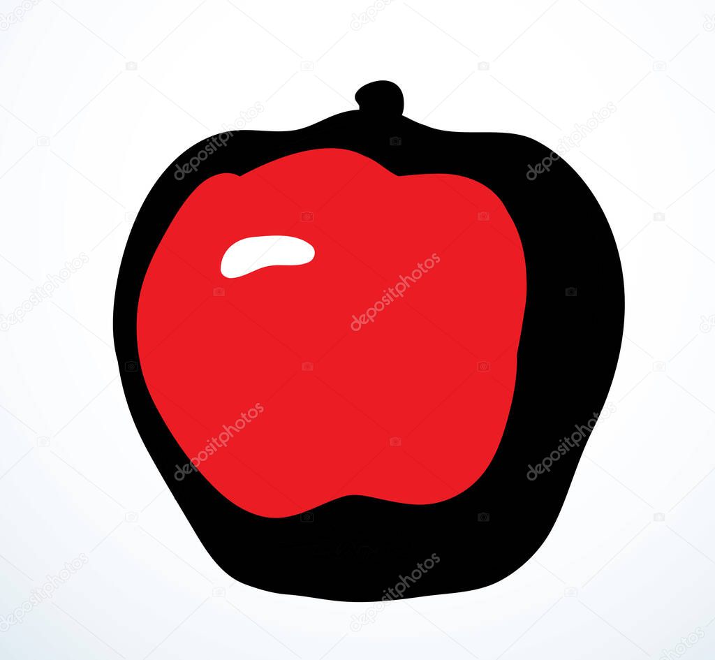 Bright gold hand drawn raw fresh grow cydonia emblem pictogram design retro art doodle line print style. Closeup view bio eco sweet juicy tasty health vegan plant diet autumn sky text space backdrop