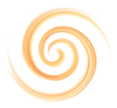 Girdap sanatı hareketi beyaz arkaplanda sevgi dolu metin alanlarını dalgalandırıyor. Güzel kıvrımlı yüzey yumuşak terracotta rengi. Saf taze havuç, kavun, balkabağı, kayısı, limon tatlı şurubu.