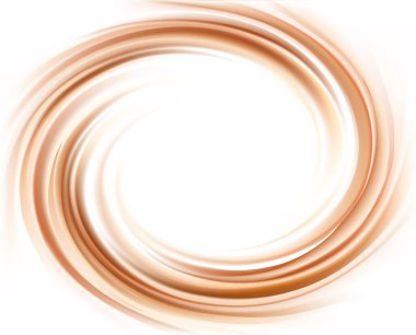 Soft mix dark beige color circula curvy eddy ripple luxury melt dairy smooth makeup icon sign symbol frame surface. Sweet yummy volute fluid choco sauce light glow milky white border text space design