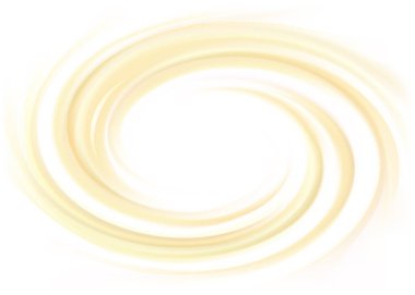 Açık sarı renkli girdap akıntısı dalgalı yüzey pankartı. Yakın görünüm metin alanı parlama merkezi. Tatlı, nefis bej, lezzetli, volta, erimiş yağlı, bej bej rengi, simge simgesi, sınır sembolü.