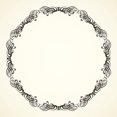 Eski sevimli romantik kitap kurdelesi kıvrımlı fiyonk etiketi beyaz kağıt arka planda izole edilmiş. Freehand siyah mürekkep ana hatlarıyla çizilmiş kıvrımlı köşe çizimi sanatsal kırsal kıvrımlı karalama tarzı.