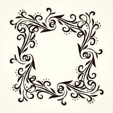 Eski sevimli romantik kitap kurdelesi kıvrımlı fiyonk etiketi beyaz kağıt arka planda izole edilmiş. Freehand siyah mürekkep ana hatlarıyla çizilmiş kıvrımlı köşe çizimi sanatsal kırsal kıvrımlı karalama tarzı.