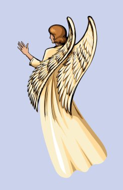 Saint jewish prayer male knight seraph cherub mythic hero stand pray church sky. Black pencil hand drawn old power holy jew miracle light cloth human fly woman spirit war retro islam myth vision art 