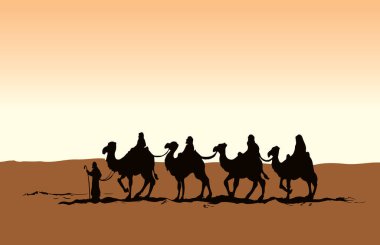 Eski yahudi inanışı bilge adam kral magi gidiyor kutsal oğul doğum çocuk İsa altın hediye retro grafik sanat neşeli Xmas yerli hatta hikaye sahnesi siyah el İsrail inanç kartı metin alanı çizdi