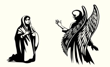 Modest humble holy bless devot awe young saint human faith lady talk say ask Lord help born baby life face fear old retro white light cloth. Admire spirit joy sky man gospel hope Israel hand drawn art