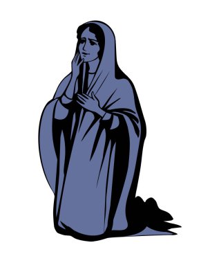 Eski dindar bornoz giysisi zavallı üzgün yahudi insan yüzü bakışı İncil 'deki efendimiz İsa' ya yalvar. Koyu siyah çizgili el çizilmiş kutsal mütevazı genç Arap bayan neşe yaşlı İslami aşk umut beyaz metin alanı