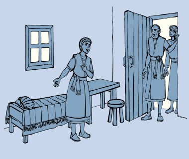 Mutlu, mutlu, zavallı, Yahudi, yaşlı, insan, Elijah, eşi Lydia ve ailesiyle tanış, gülümse. Huzur içinde yatsın. Doğu İsrailli Yahudi, Poul.