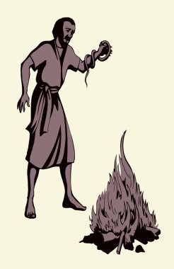 Siyah çizgi yaşlılığı cezalandırır Yahudi duasını öldürür sürünen dişleri öldürür kollarını ısırır beyaz deniz ölür. İsrailli Yahudi adam seyahat ediyor. Eski peygamber Moses, Tanrı 'ya dua et. İnanç hikayesi.