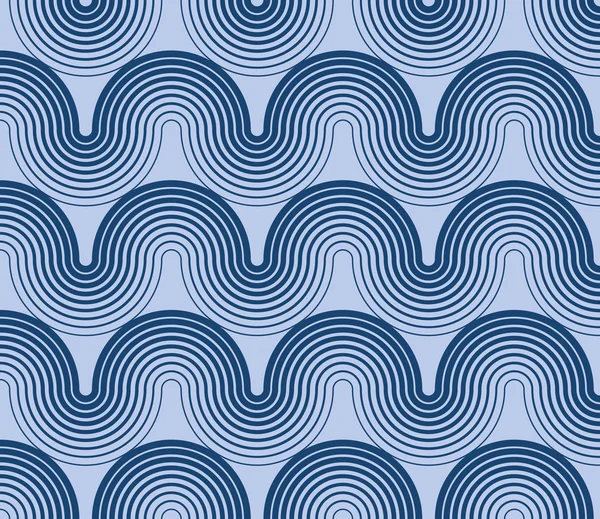 Textura inconsútil con ondas horizontales — Vector de stock