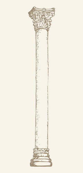 Columna alta. Dibujo vectorial — Archivo Imágenes Vectoriales
