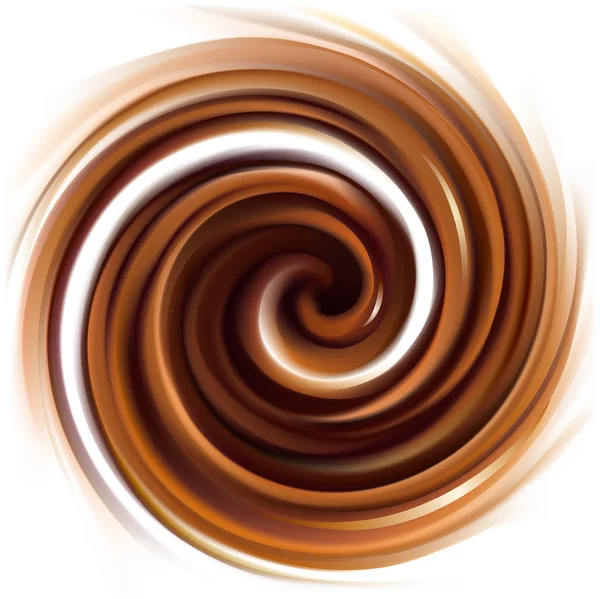 Sfondo vettoriale di vorticosa texture cremosa cioccolato — Vettoriale Stock