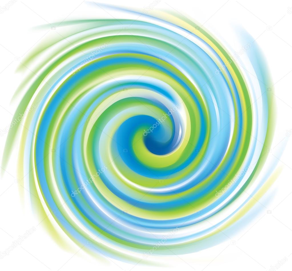 Vector swirling surface green and turquoise colors