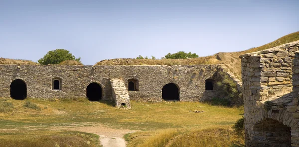 Eski savunma surları Kamenetz-Podolsk kale — Stok fotoğraf