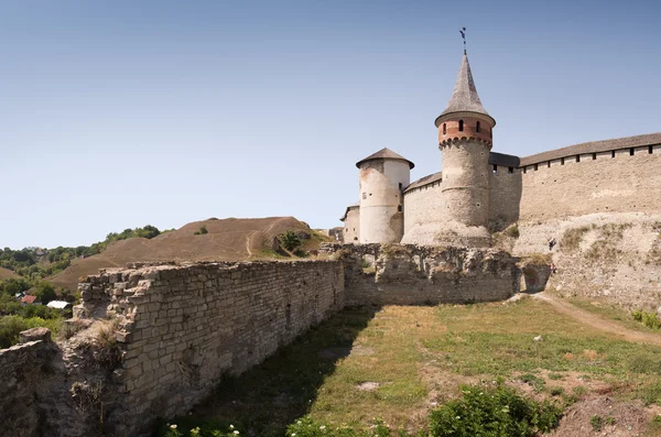 Αρχαίο κάστρο. Kamenetz-Podolsk, Ουκρανία — Φωτογραφία Αρχείου