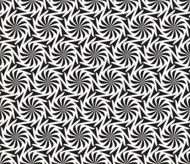 Sorunsuz bükülmüş çiçek deseni