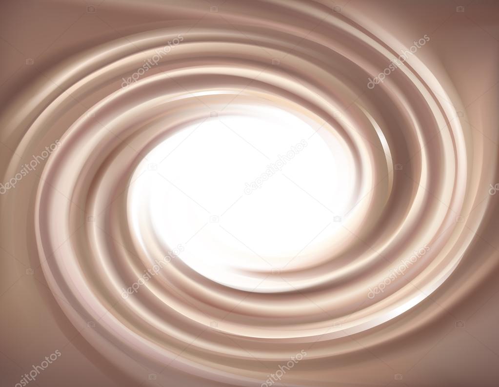 Vector background of swirling chocolate texture 