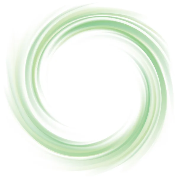 明るい緑の渦巻きのベクトルの背景 — ストックベクタ