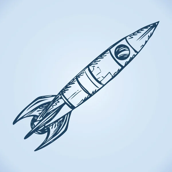 Rocket. Vector drawing — Stock Vector