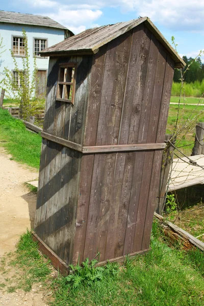 Holzleitpfosten — Stockfoto