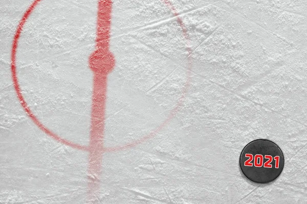 Фрагмент Концептуального Спортивного Льодовикового Фону Хокейного Аксесуара — стокове фото