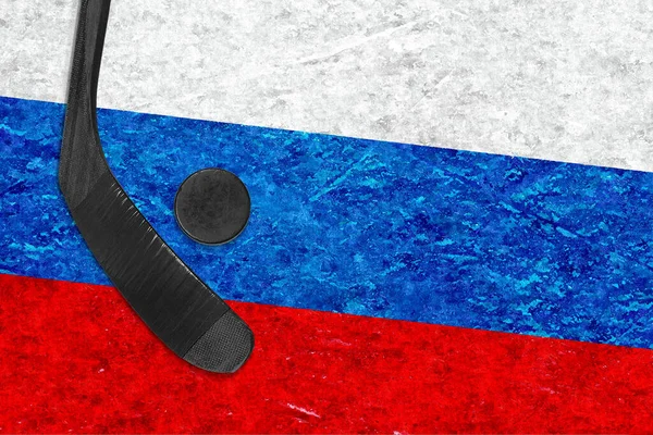 Fragment Sports Background Form Flag Hockey Accessories — Stock Photo, Image