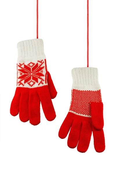 Red mittens — Stock Photo, Image