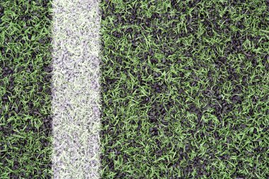 Spor çim üzerinde işaretleri 