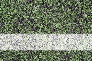 Spor çim üzerinde işaretleri 