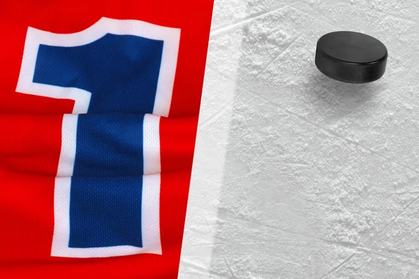 Jersey y lavadora de hockey —  Fotos de Stock