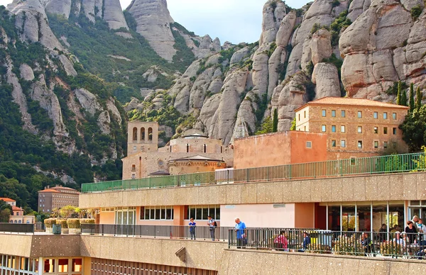 Abtei Santa Maria de Montserrat, Katalonien, Spanien — Stockfoto