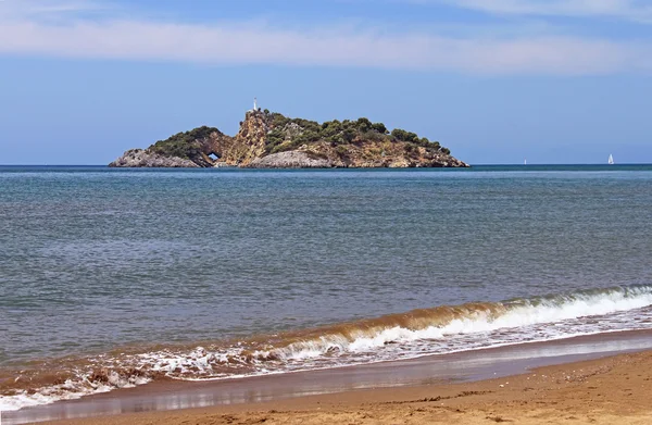 Island (Delikada Island) near Iztuzu beach, Turkey — Stock Photo, Image